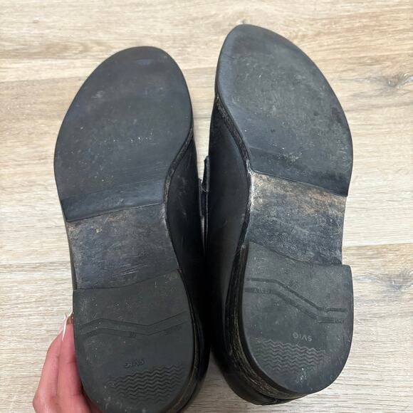 Salvatore Ferragamo Muller Nero Calf Black Leather Dress Shoes Size 10 - Picture 7 of 9